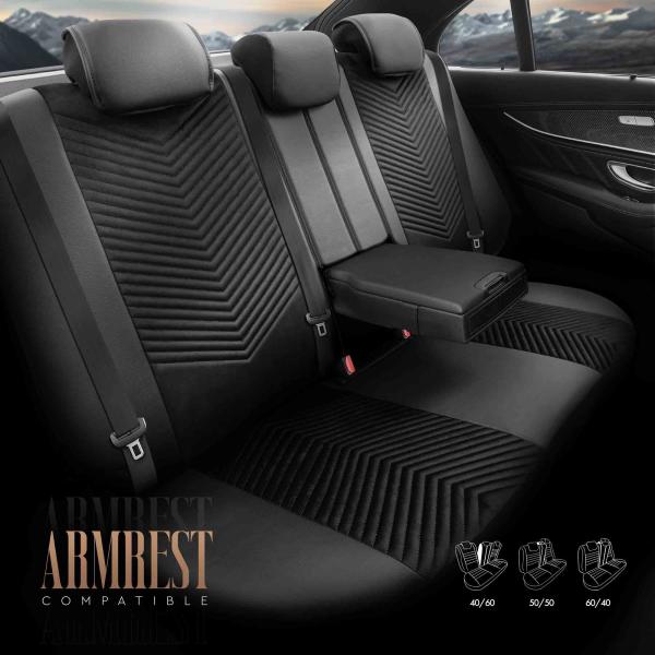 Auto Sitzbezug Set Universal Vorne und Hinten Komfortabel Komplett Set